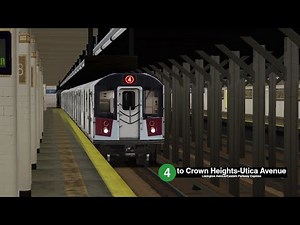 OpenBVE (R142A) 4 Train from 161st Street-Yankee Stadium to Crown Heights-Utica Avenue (Weekend G.O)