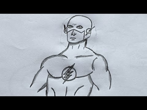 Flash Drawing | Sketching The Flash in Pencil | Flash Drawing Easy ⚡✍️
