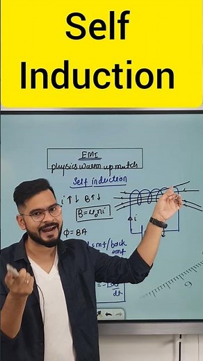 Self Induction | Electromagnetic Induction Class 12 | Warm Up Match with Sachin sir #shorts