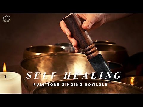 ♫ 乾淨無廣告 ♫ 純缽聲冥想~ 治癒自我 Pure Tone Singing Bowls ~ Deep Meditation Self Healing