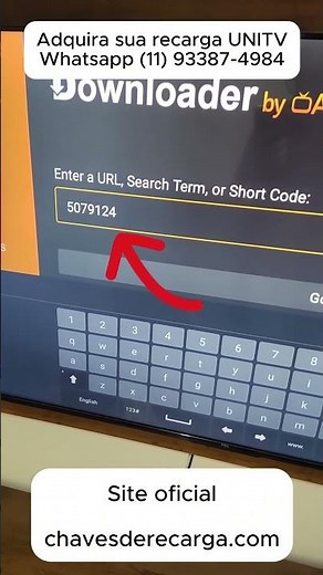 INSTALAÇÃO UNITV PELO DOWNLOADER | RECARGA UNITV
