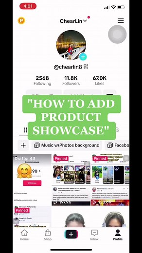 How to Add Product Showcase on TikTok