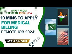 Work From Home/Remote Job in Medical Billing 2024| 10 Mins to Apply | $22-26/Hr | Pak, India & USA