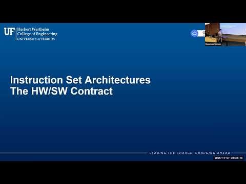 Fall 2025 Intro to Computer Architecture