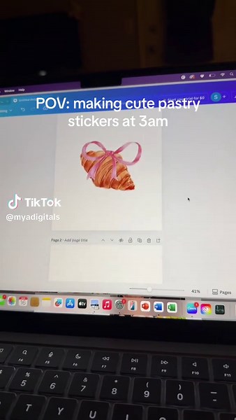 Creating Adorable Pastry Stickers for Etsy