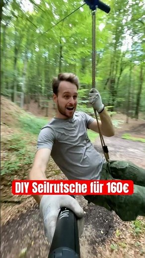 Build your own zip line for €160?😱 #zipline #doityourself #countrylife #gift #attempt #forest