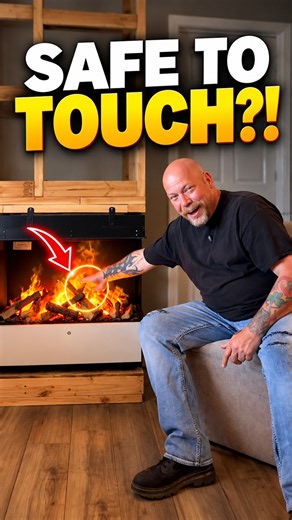 You Can Put Your Fingers in the “Flames”! Is this the most realistic electric fireplace ever?