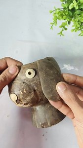 10K views · 133 reactions | Beautiful Coconut Shell Dog Model Plant...