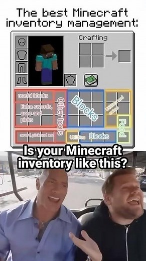 The best inventory management! #minecraft