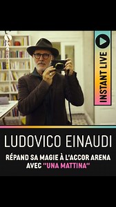Un moment suspendu avec @ludovico_einaudi à l’Accor Arena ✨ Réservez vos places pour son concert à Paris La Défense Arena le 21 juin prochain ! Lien en story #ludovicoeinaudi #piano #unamattina #live #concert | See Tickets France
