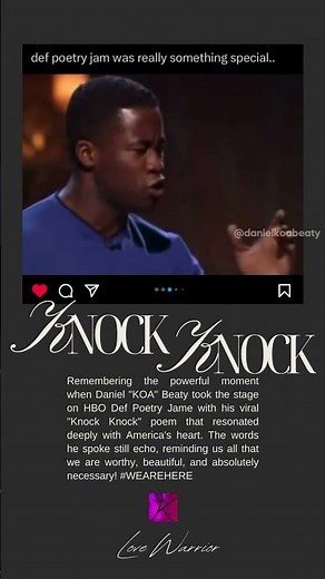 Viral HBO Def Poetry Jam Live Performance: "KNOCK KNOCK" by Daniel Koa Beaty