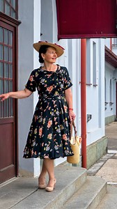 641 reactions · 18 shares | The Cindy dress gets the Black Mayflower makeover. A long-time favourite print, now available in one of our most-loved styles. | The Seamstress of Bloomsbury | Facebook