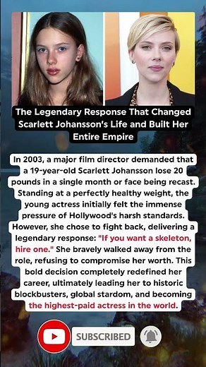 The Disgraceful Hollywood Demand Scarlett Johansson Openly Rejected