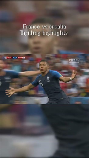 2018 WORLD CUP FINAL: France 4-2 Croatia #fifa #shorts