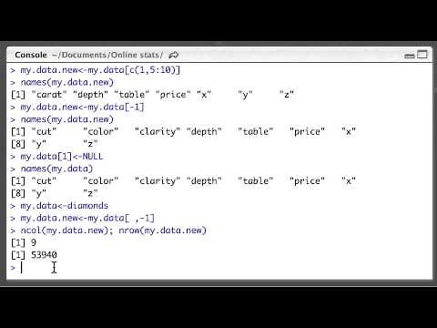 Selecting and removing columns from R dataframes