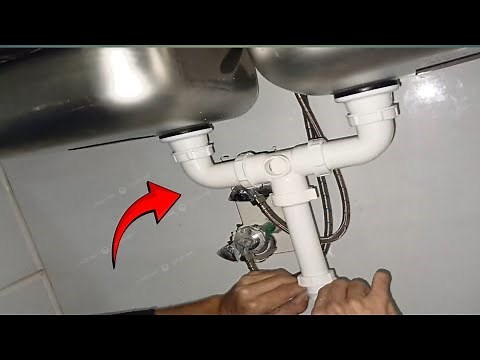 How to install bottle trap on kitchen sink ....