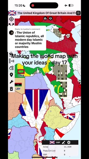 Making the Islamic Union: Day 17 World Map Ideas