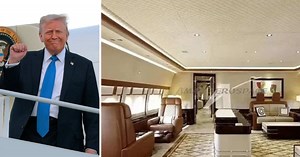 Inside Trump's luxe $400M interim Air Force One jet with gold walls, conference room and palatial decor