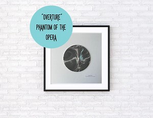 Phantom of the Opera Art: Melodious Ink Suminagashi Painting - Etsy