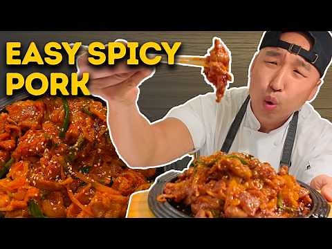 Koreans Go CRAZY for This Spicy Pork Dish!! 😳🔥 | Jeyuk Bokkeum