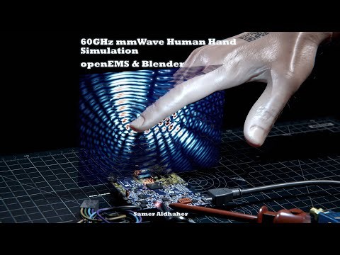 Human Hand Interaction with 60GHz Electromagnetic waves