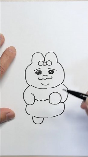 履くの？履かないの？の描き方・作り方 #落書き #おぱんちゅうさぎ #簡単