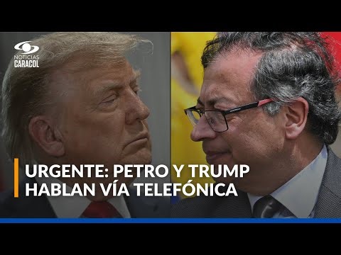 Urgente: Presidentes Petro y Trump sostienen conversación telefónica, en medio de tensión binacional