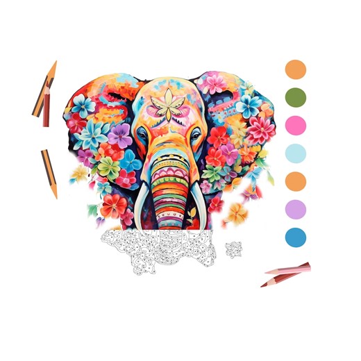 Color by Number for Adult, Mandala Animal, Paint by Number for Procreate (digital Download, Printable PDF) 1670 - Etsy