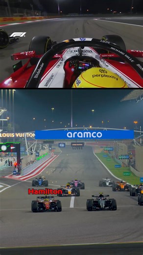 A HUGE launch from Lewis on the practice race start 🤩 #F1 #Forumla1 #F1Testing | F1