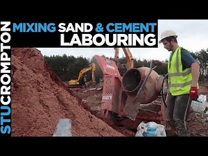 Site Bricklaying, Putting a Mix In Sand and Cement Labouring Skills