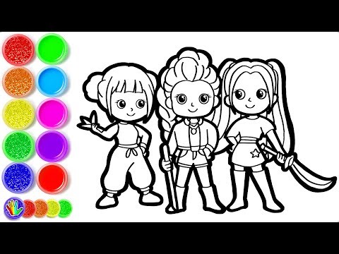 How to Draw Rumi From KPop Demon Hunters - Huntrix Drawing Rumi, Zoey & Mira