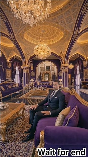 Royal Purple & Gold Luxury Living Room Transformation 👑✨#home #viral #design