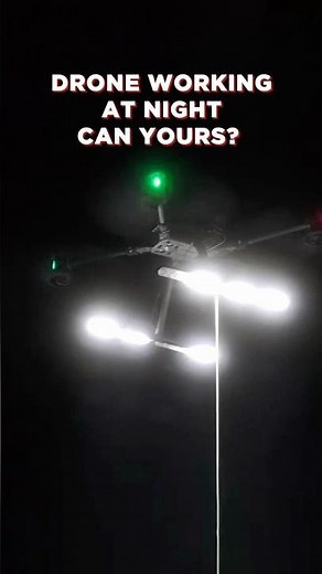 Light Up the Night with DJI M350💡Can your drone working at night?🤔 #djiinnovation #drone #dji