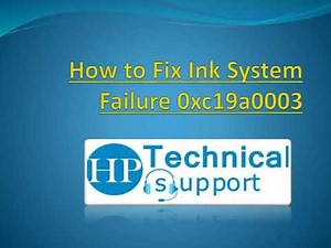 How to Fix Ink System Failure 0xc19a0003