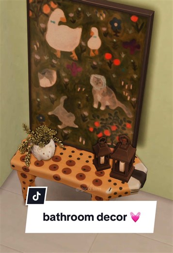 Chic Bathroom Decor Ideas in The Sims 4