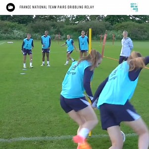 18K views · 128 reactions |  France National Team Differential Training ‍♂️ This practice is a pre-session activity involving a pairs dribbling relay 欄 Ideal for team bonding  Click the link below to download over 360 training sessions: https://keepitonthedeck.com/downloads/modern-total-football-training-sessions-wrhm2 | Keepitonthedeck | Facebook