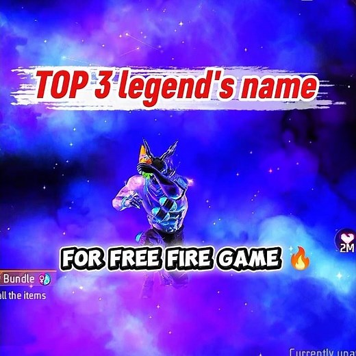 Top 3 Legend's Names in Free Fire 🔥Best Stylish Free Fire Names 2025 | #FreeFire #FF#shorts