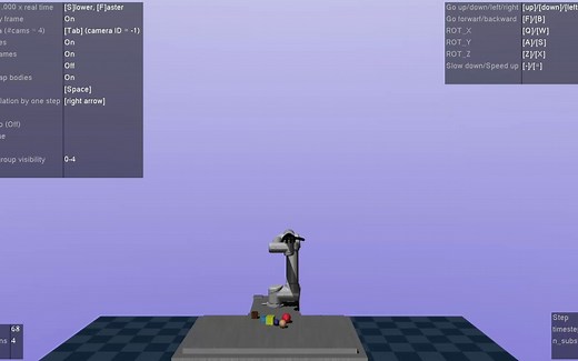 在mujoco中实现机械臂的逆运动学控制