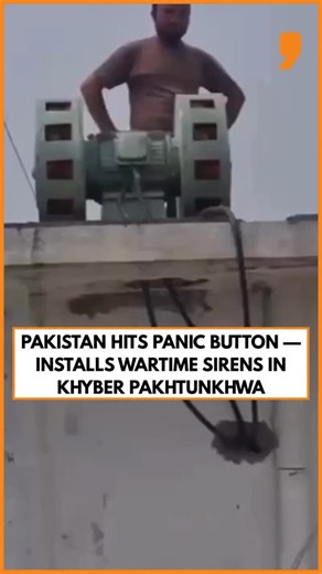 1M views · 40 reactions | In a sign of growing anxiety, Pakistan has completed installing a wartime siren system at the Rescue 1122 building in Bajaur, Khyber Pakhtunkhwa. The system is intended to provide timely alerts during emergencies. Pakistan fears escalation? The timing says it all. . . . . . #khyberpakhtunkhwa #kashmir #pahalgam #pahalgamattack #kashmirnews #pakistan #pakistannews #news9 | NEWS9 | Facebook