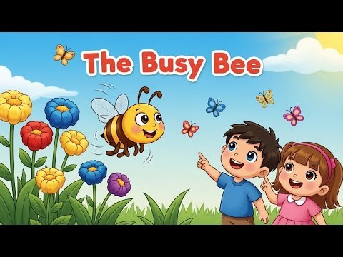 The Busy Bee 🐝🎵 | Fun Kids Song About Bees & Nature for Toddlers