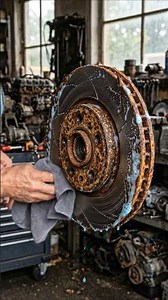 Rusty Brake Disc Restoration 🚗 | Satisfying Rust Cleaning ASMR
