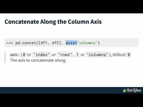 Combining Data in pandas with concat()