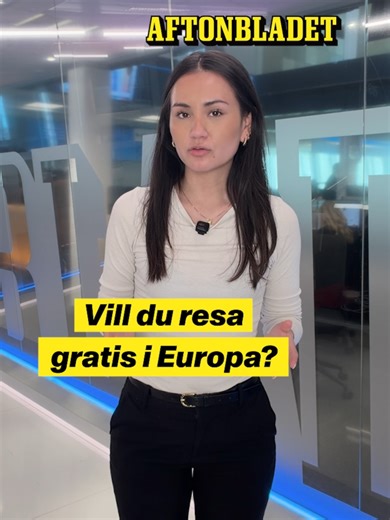 Är du född mellan 1 juli 2007 och 30 juni 2008? - ja då har du möjligheten att resa gratis i Europa. Det du behöver göra är att söka till EU:kommissionens Discover EU-program. Med det här gratis resekortet har man möjlighet att upptäcka Europa med tåg i upp till en månad. #aftonbladet #nyheter