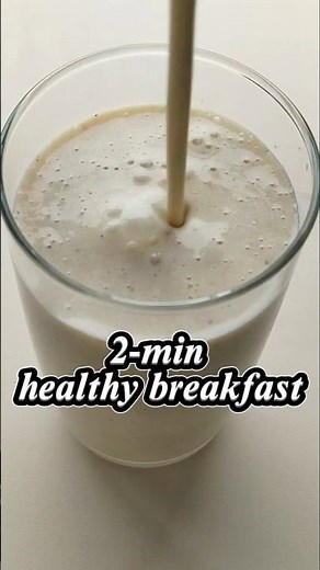 So creamy… no sugar 😍| Banana Oat smoothie