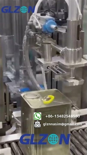 Automatic Oil Filling Machine for Square Tin Containers (30L-50L) | Industrial Packaging Solution