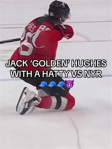 Jack Hughes with a monster night, cappin’ it off with a hat trick over the Rags. Imagine the high this kids riding. Thanks Helly, It’s Our Game now. JACK x USA Hockey apparel live, link in bio. Comment JACK if you want the direct link. 🔗 #jackhughes #quinnhughes #usahockey #lukehughes #newjerseydevils