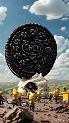 Giant Oreo ready to eat#shorts #oreo #miniature