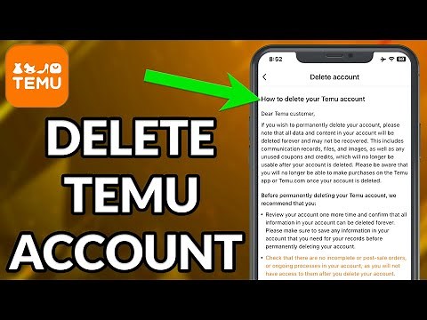 How To Delete TEMU Account