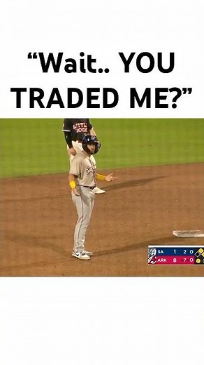 he got traded while on base..