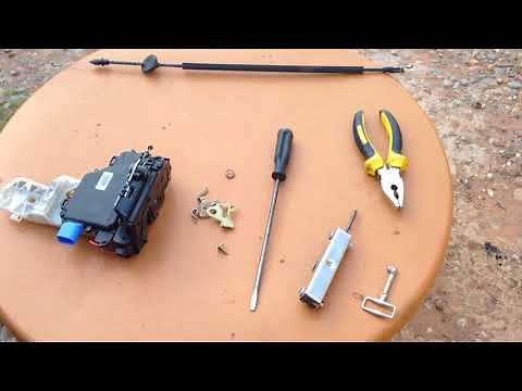 how to open VW car rear door that closed from in & out (solution)